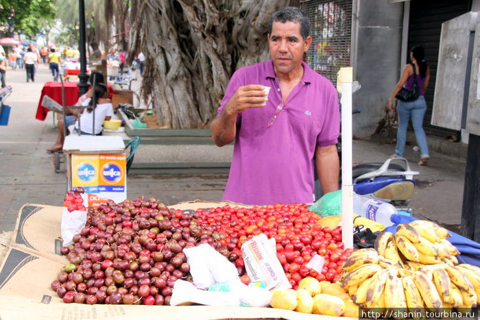 Торговец фруктами Порламар, Венесуэла