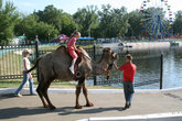 В честь праздника детей катали на конях и верблюдах.