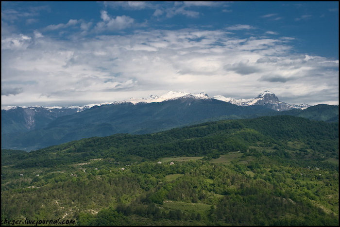 А это на горы Новый Афон, Абхазия