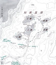 Топографическая карта Пяти озер Сиретоко (крупнее: http://lapne.users.photofile.ru/photo/lapne/115556434/132972528.jpg)