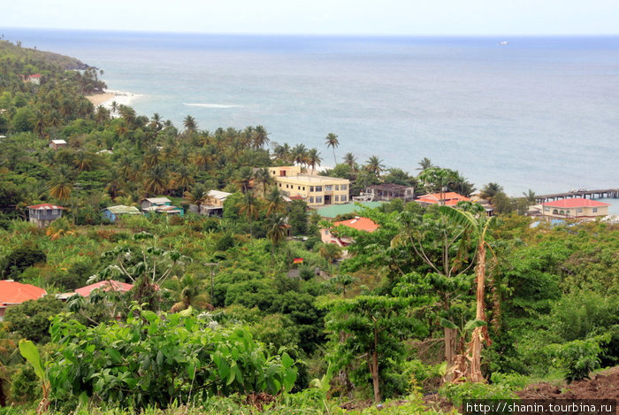 Вид с холма на Сотерс Сотерс, Гренада