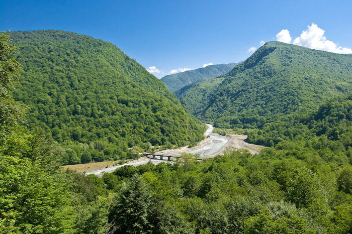 Вид на Западную Гумисту Псху-Гумиста Заповедник, Абхазия