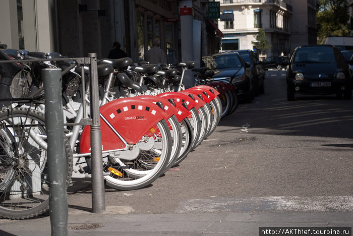 Велосипедная прокатная индустрия принадлежит той же организации, что и прочий городской транспорт в Лионе
