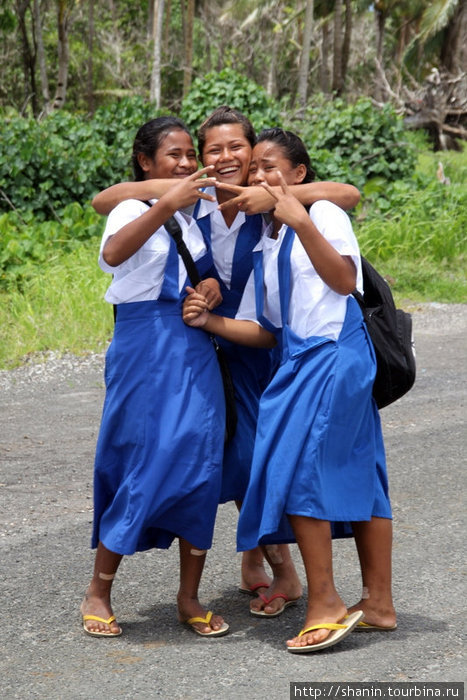 Веселые девушки Остров Уполу, Самоа