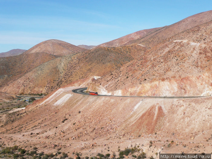 Из Ла-Серены на север начинается пустыня Атакама,где крайне редко бывают дожди.