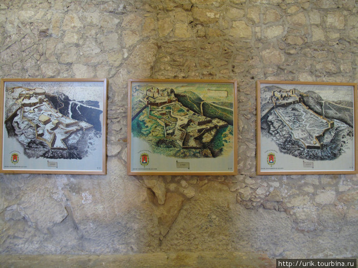 разные варианты крепости в разные времена Аликанте, Испания