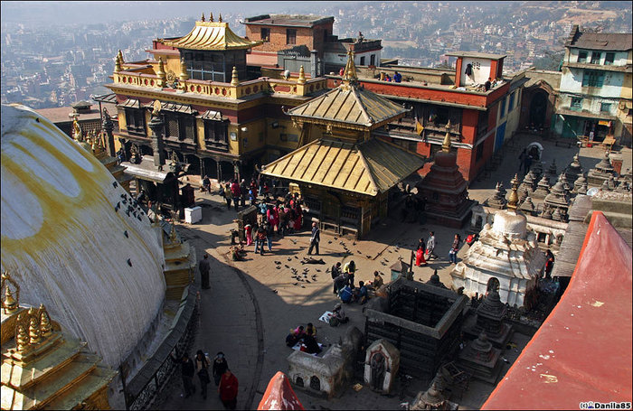 И ещё вид сверху. Катманду, Непал