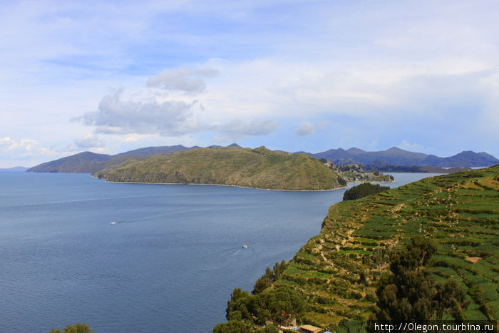 Самая большая глубина озера доходит до 280 метров Исла-дель-Сол, Боливия