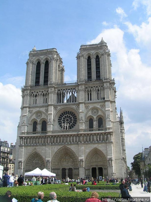 Классический вид на собор Париж, Франция