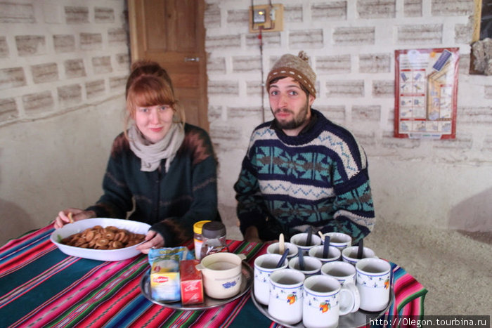 А вот чай мы пьём с сахаром.... Уюни, Боливия