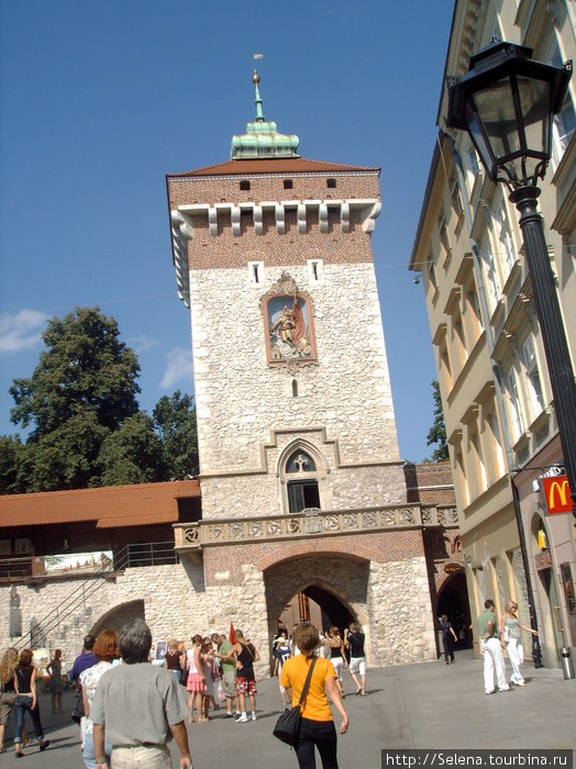 Флорианские ворота. Краков, Польша