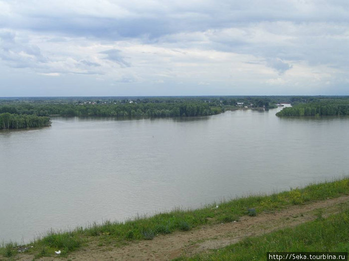 Вид на Обь Барнаул, Россия