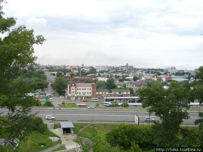 Томск с высоты Барнаул, Россия
