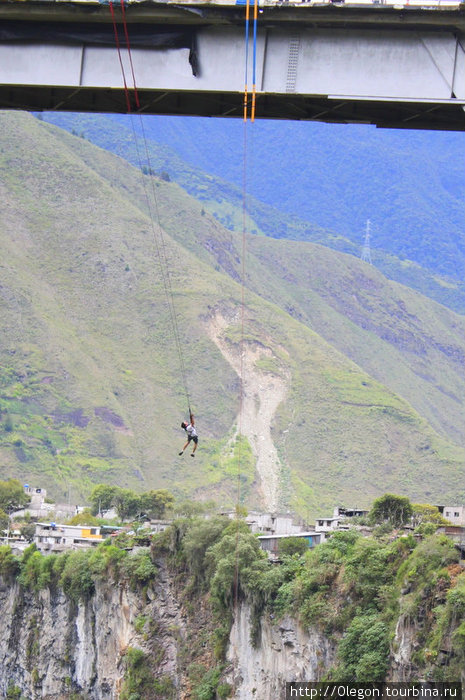 Вроде верёвки выдержали... Баньос, Эквадор