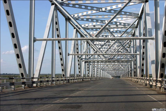 Большой новый мост, важный и неочевидный на карте. Астраханская область, Россия