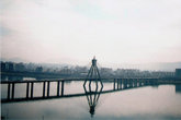 Олимпийский мост через реку Ханган, который ведет к Олимпийскому парку.
