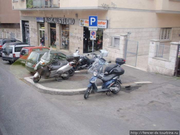 Как паркуются в Риме Рим, Италия