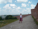 Вид со стены на город — это уже Заднепровье.