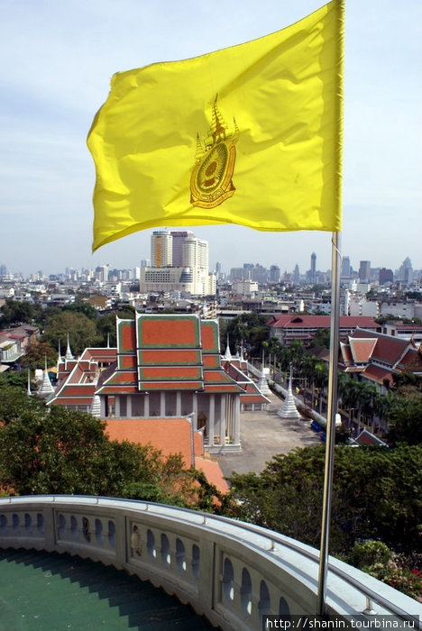 Флаг на лестнице Бангкок, Таиланд