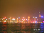 Гонконг сияет огнями, словно днём
