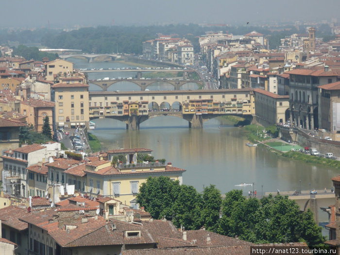 Золотой мост во Флоренции Италия