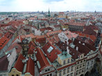 Вид на Прагу со Староместкой ратуши