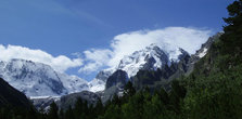 Вид из альплагеря Уллу-Тау