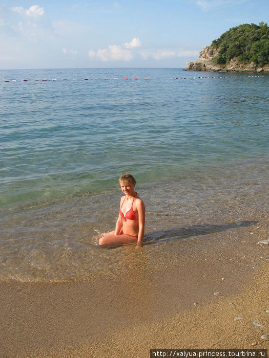 я на пляже Могрен Черногория