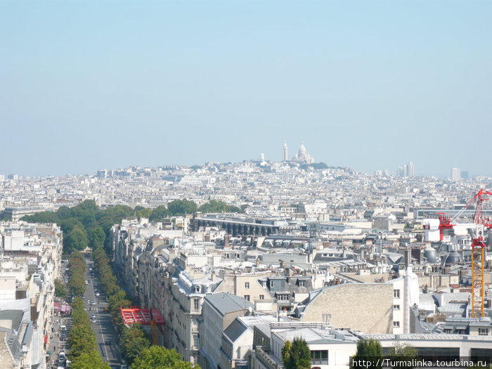 Вид с Триумфальной арки. Париж, Франция