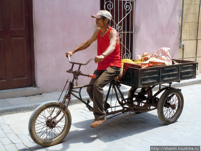 На трехколесном велосипеде Куба