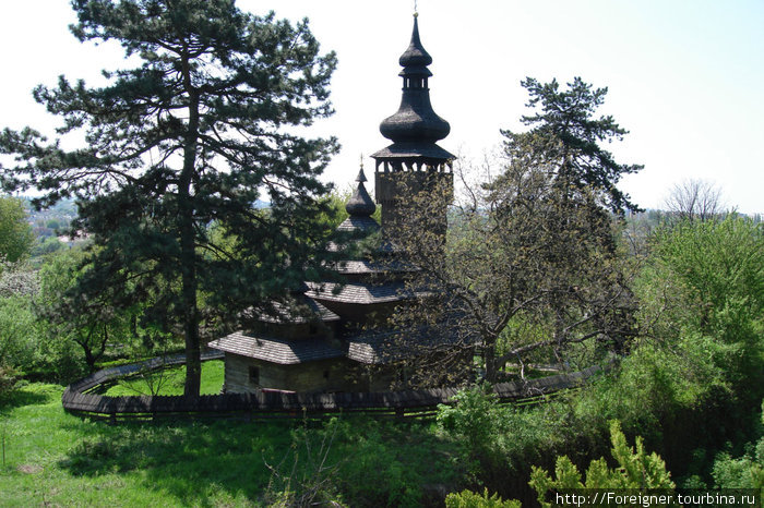 Деревянная церковь в Краеведческом музее Ужгород, Украина