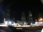 Вид на место, где был Мировой Торговый Центр, примерно через 6 месяцев после 11 сентября.