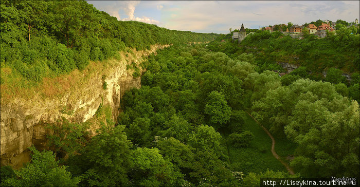 Каньон реки Смотрич Каменец-Подольский, Украина