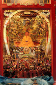 Народный умелец полгода вырезал из дерева модель Дэвачена -буддийского рая.