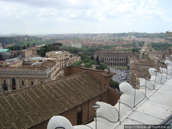 Рим с крыши Витториано Рим, Италия