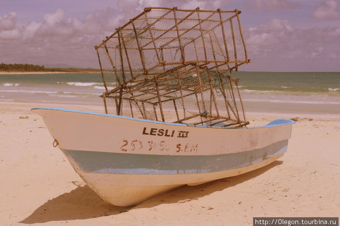 Рыбацкие снасти в лодке Макао, Доминиканская Республика