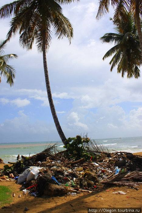 Пляж рядом с городом не совсем чист, но есть и другой пляж, он почище и дальше от туристической суеты Лас-Терренас, Доминиканская Республика