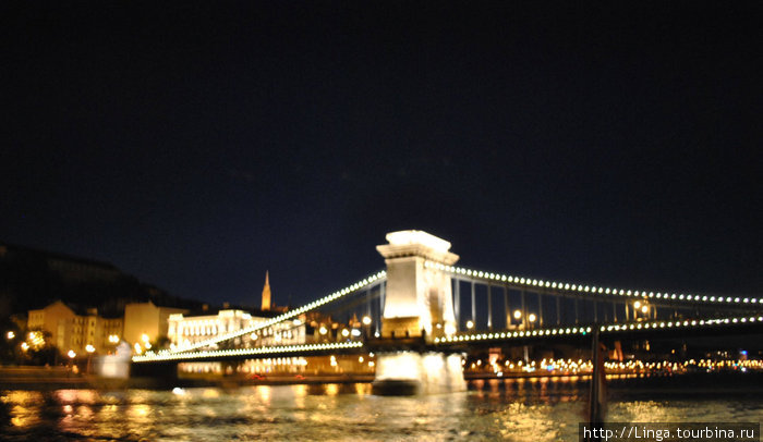 Ночная прогулка на кораблике по Дунаю Будапешт, Венгрия