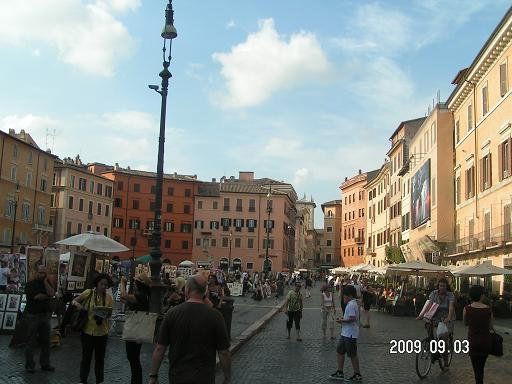Панорама площади Рим, Италия