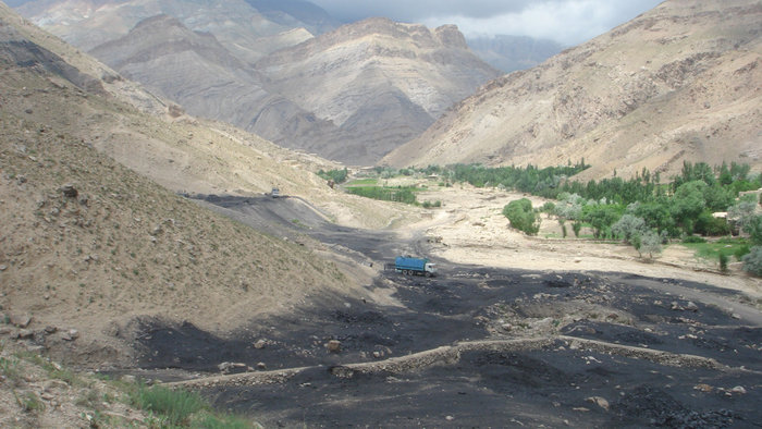 Здесь идет добыча каменного угля. Афганистан