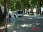 Душанбе, транспорта на улицах практически нет.