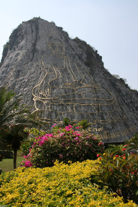 наскальное изображение Будды Паттайя, Таиланд