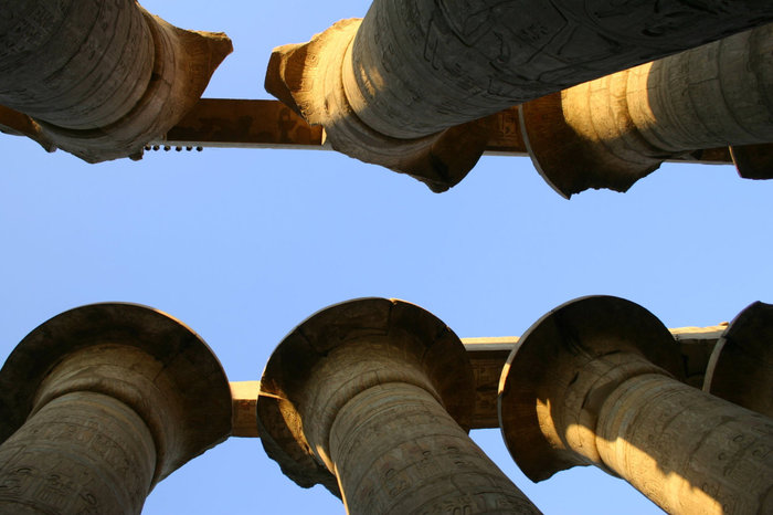 колоннада Карнакского храма Луксор, Египет