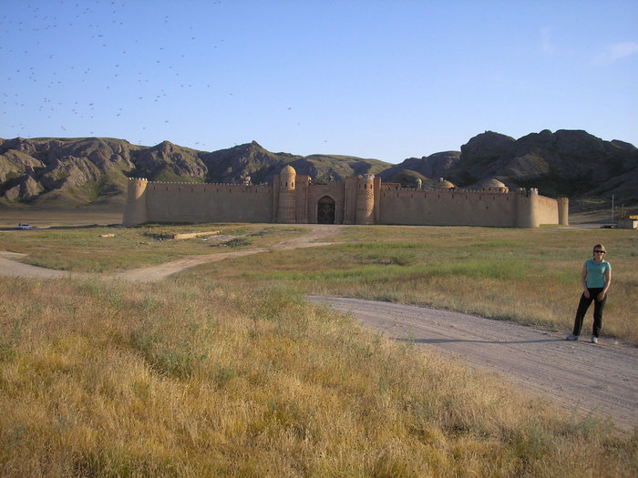 Вид на крепость. Капчагай, Казахстан