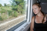 в поезде по Италии