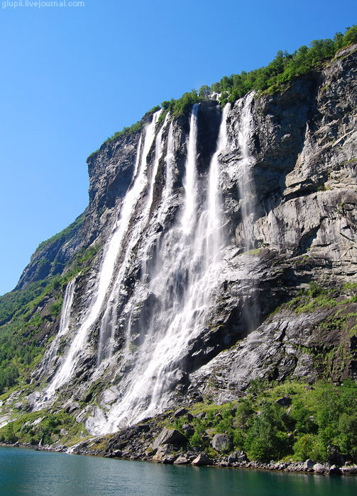 Водопад Семь сестер. Гейрангер - Гейрангерфьорд, Норвегия