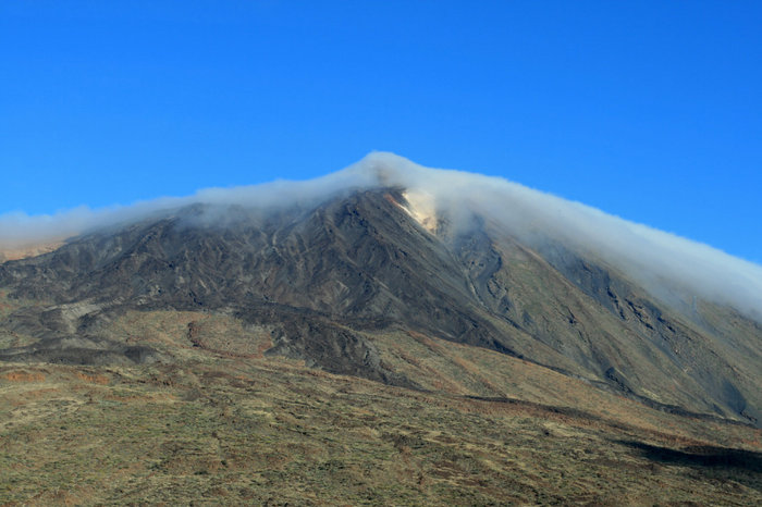 вид на вершину вулкана Тейде Национальный парк Тейде, остров Тенерифе, Испания