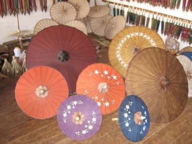 А так выглядят уже готовые зонтики. Мьянма