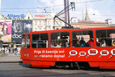 Трамвай — главный вид городского транспорта в Загребе