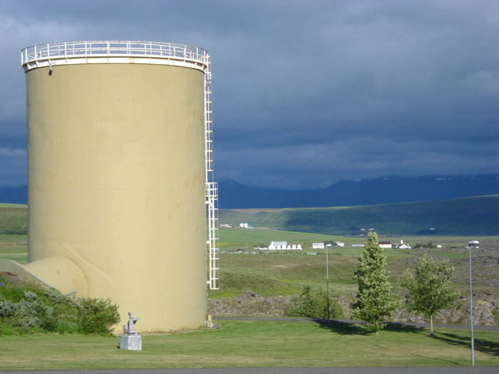 Водонапорная башня. Landsvirkjun Исландия